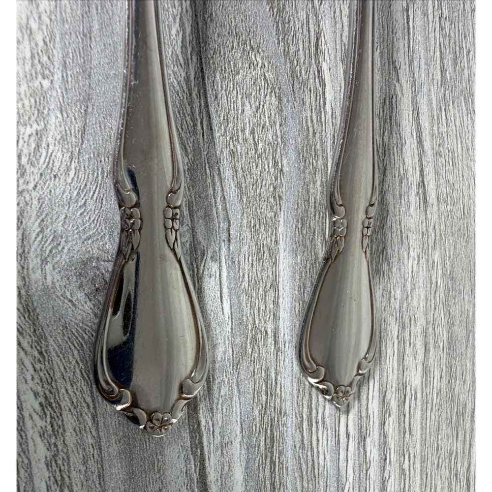 Oneida Chatelaine Set Of 4 Iced Tea Spoons Stainless Flatware Vintage 7.5" Long - Picture 3 of 9